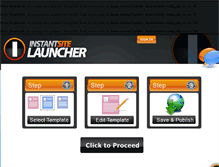 Tablet Screenshot of instantsitelauncher.com
